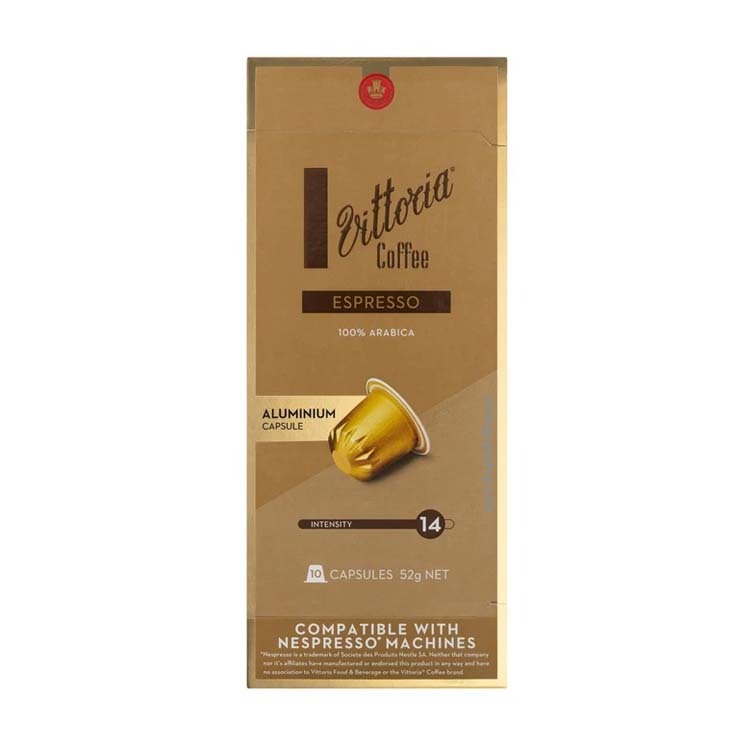 Vittoria 經典 Espresso 咖啡膠囊（10 粒裝）- 兼用 Nespresso