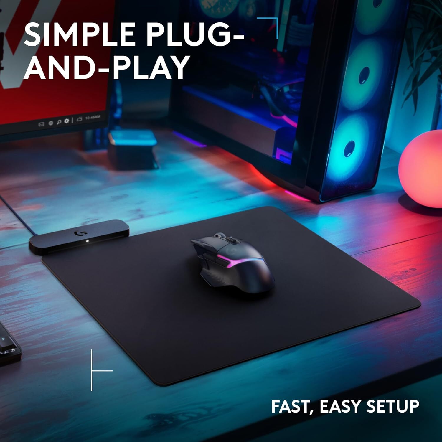 Logitech G POWERPLAY 2 無線充電系統 滑鼠墊