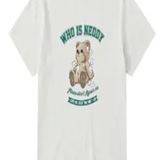 [S] NERDY WHO IS NEDDY S/S T-SHIRT_CREAM, PNEU25ST1202 (SN541)