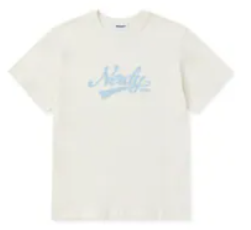 [S] NERDY VARSITY LOGO S/S T-SHIRT_CREAM, PNEU25ST0602 (SN542)