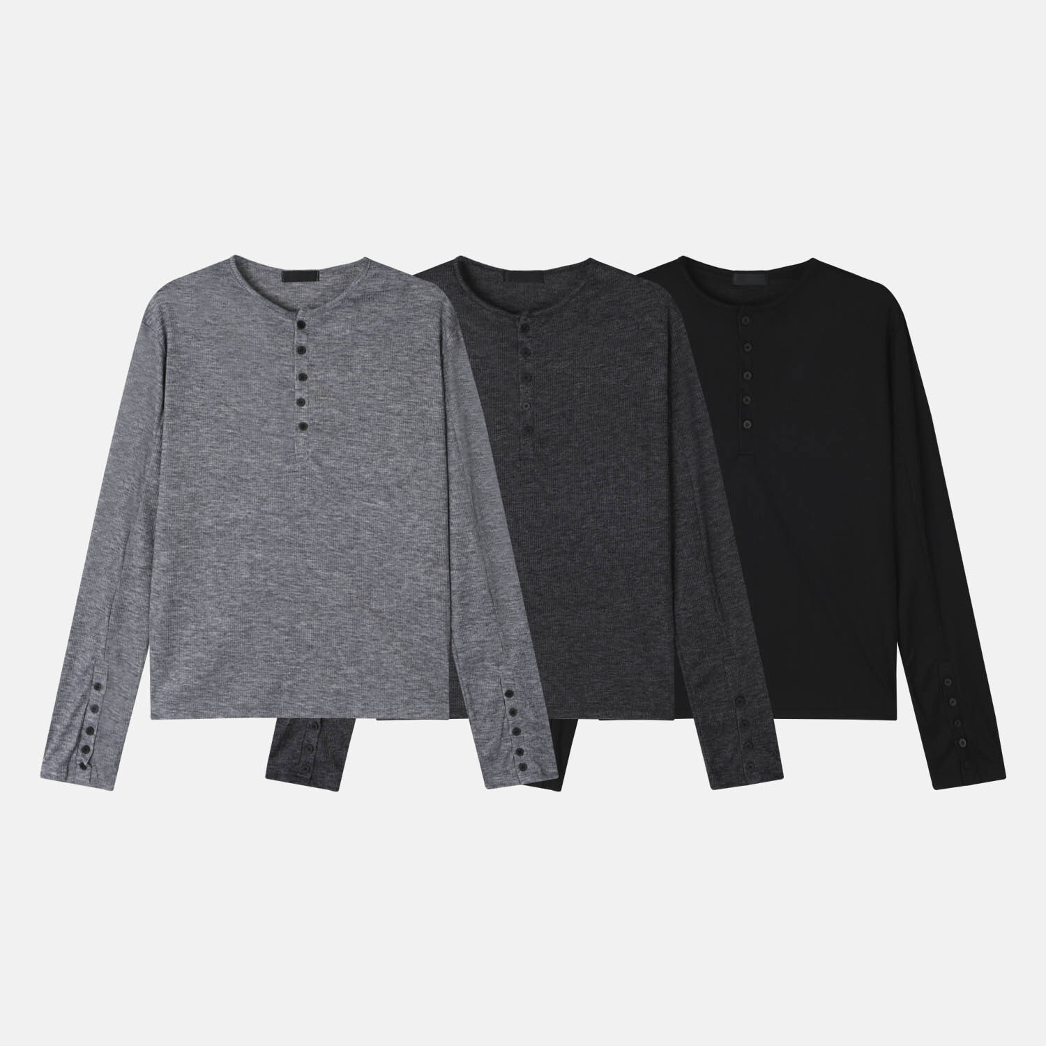 細羅紋亨利領上衣