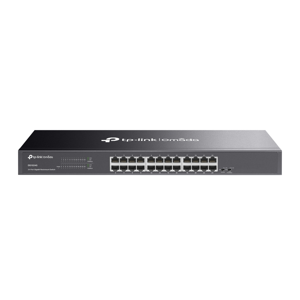 TP-LINK Omada 24-Port Gigabit Unmanaged Rackmount Switch DS1024G