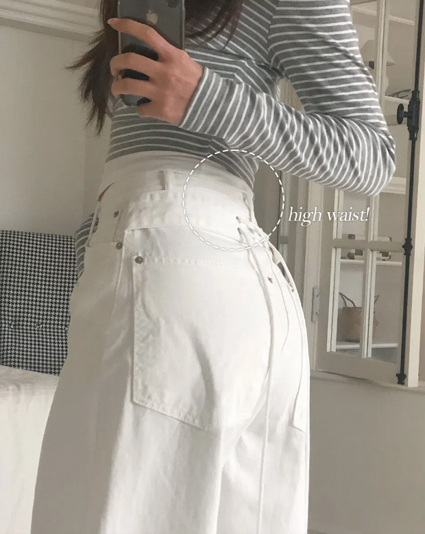 春季預訂｜高腰束腰帶棉質寬褲