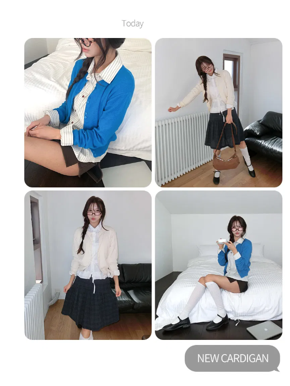 春季預訂｜寬鬆雙扣基本款針織開襟衫