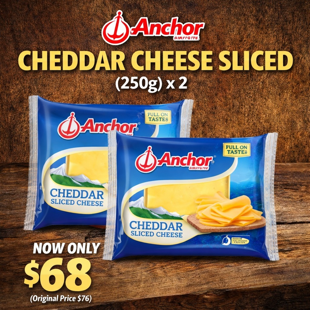 Anchor Cheddar Cheese Sliced (250g) (2pcs)