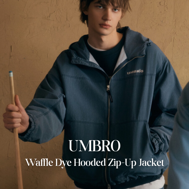 【代購】UMBRO Waffle Dye 連帽拉鍊外套