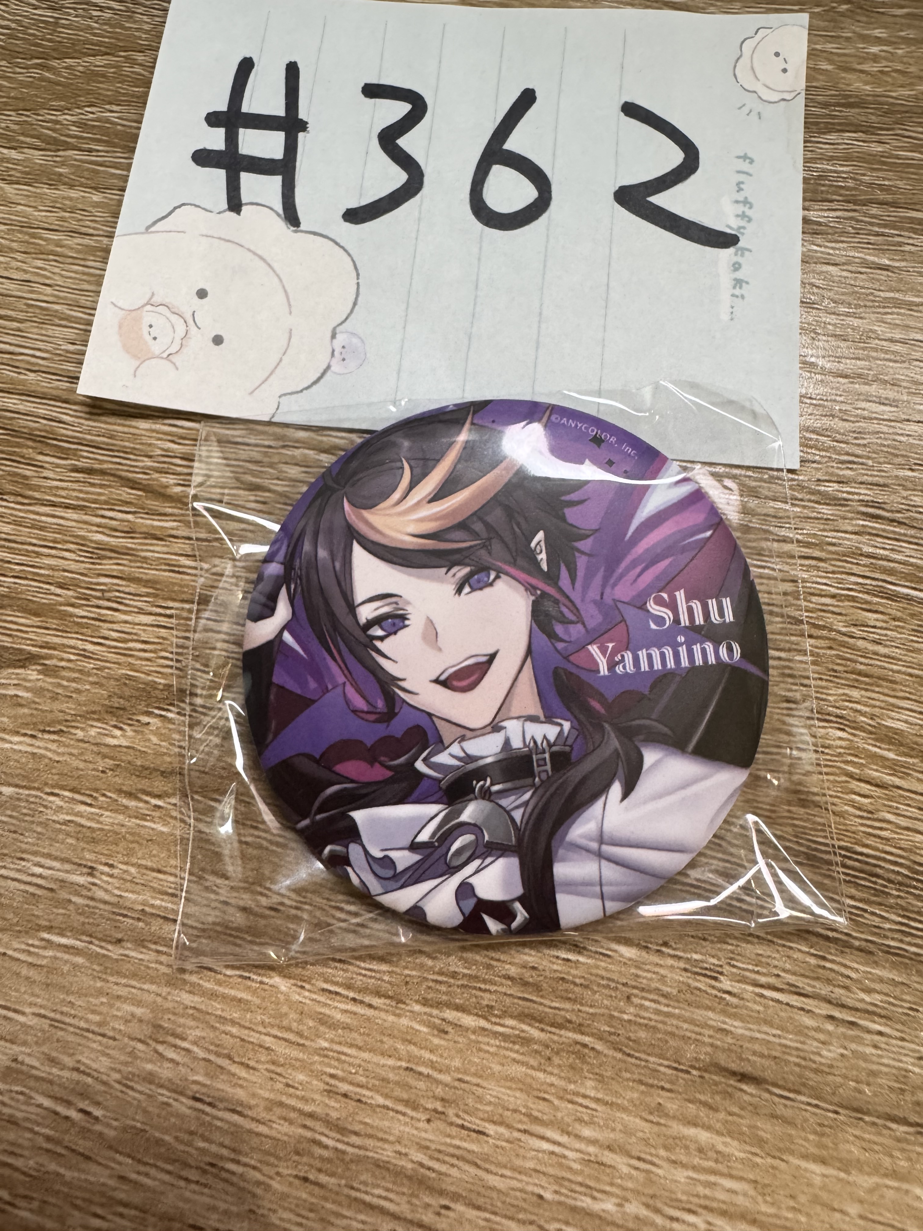 彩虹社  SHU 襟章(台灣限定) #362