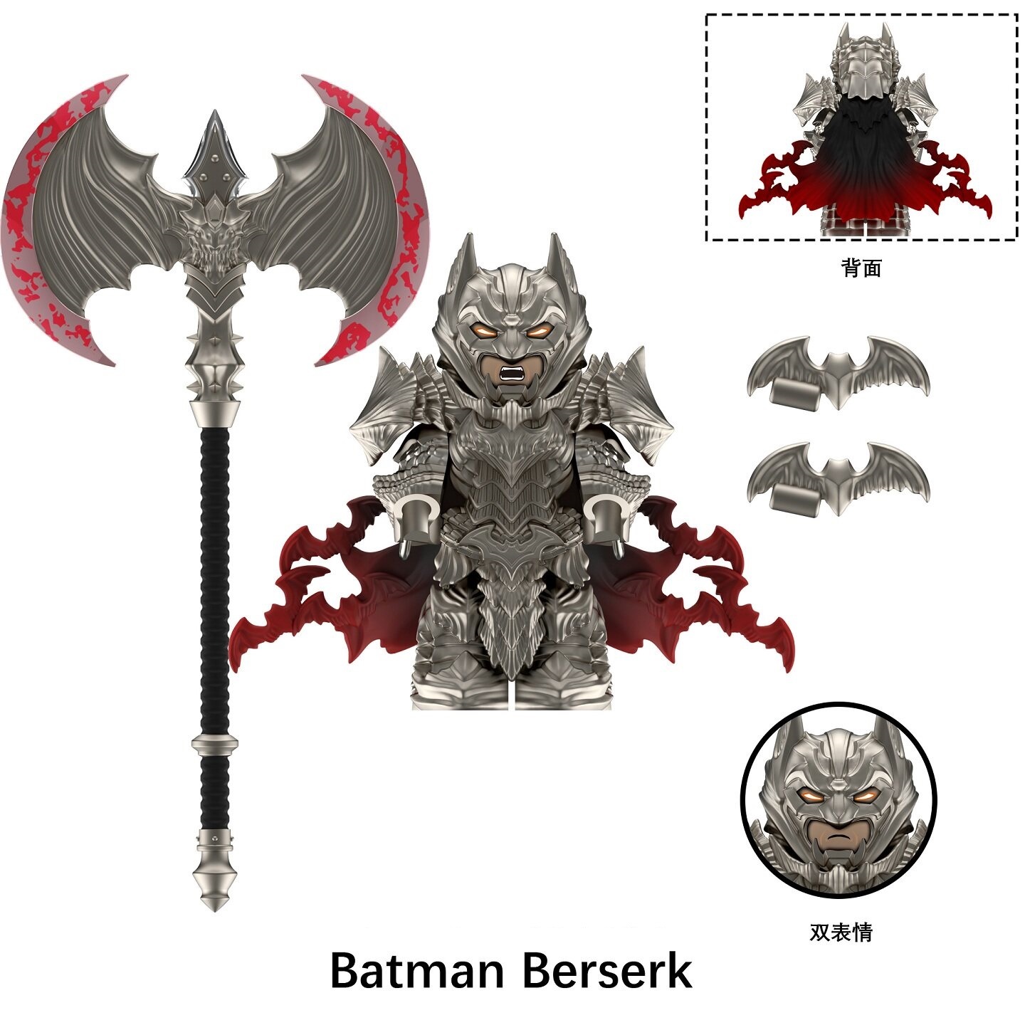 Batman Berserk DC Custom Minifigures Minifigs Fit Lego LE20