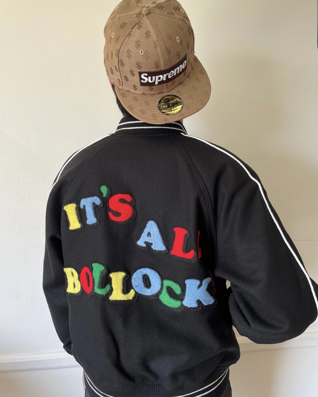 【Focus store】現貨秒發 Supreme SS21 Week11 x Jamie Reid 美式撞色字母棒球外套