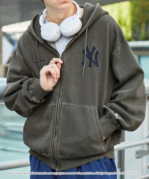 <日本扯爛降價>MLB 美國職棒 大聯盟 訂製 刺繡 拉絨 雙拉鍊 連帽 外套 復古