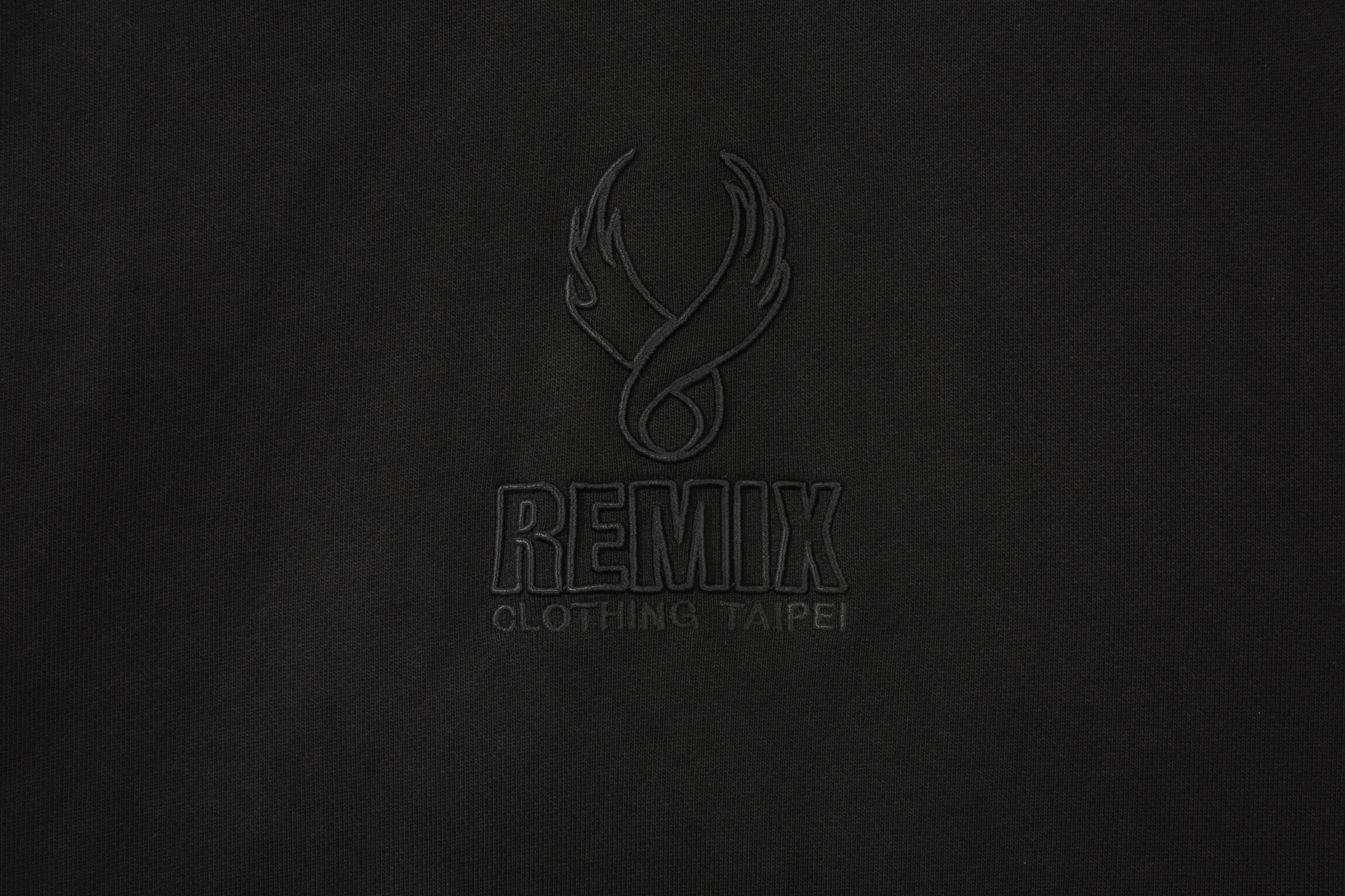 REMIX "Wing Logo HOODY" (Black)