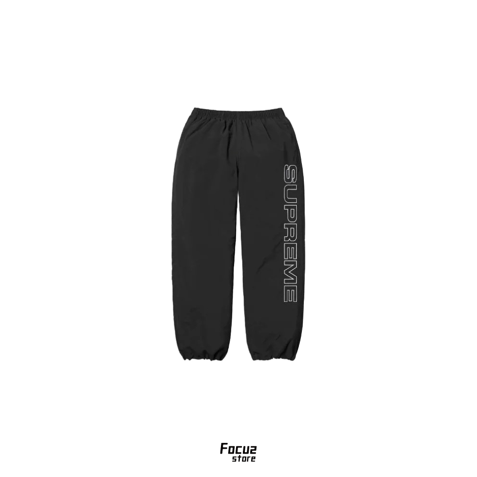 【Focus Store】現貨秒發 Supreme FW24 Week5 Spellout Embroidered Track Pant 刺繡字母運動褲 黑