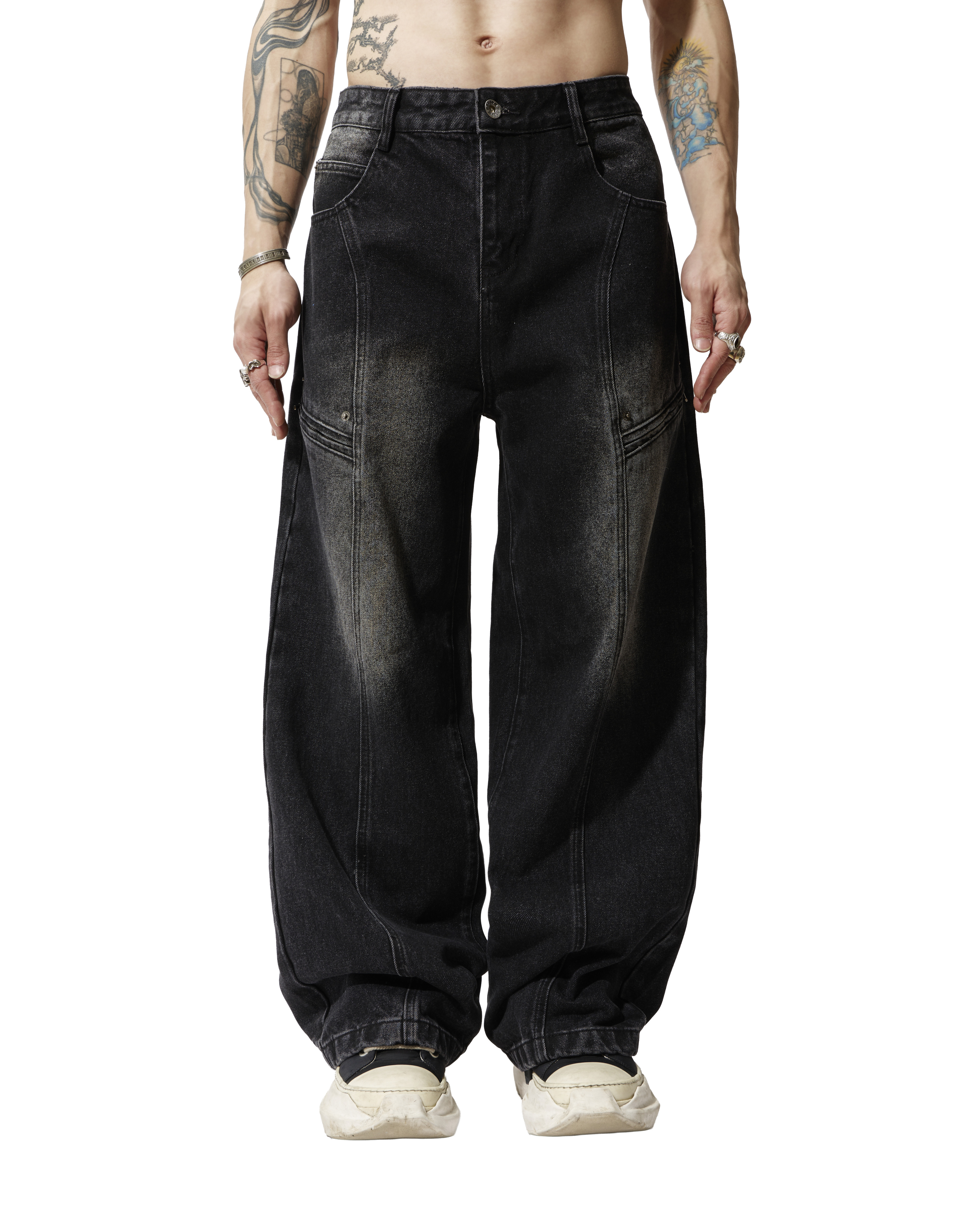 REMIX "RR Biker Jeans" (Black)