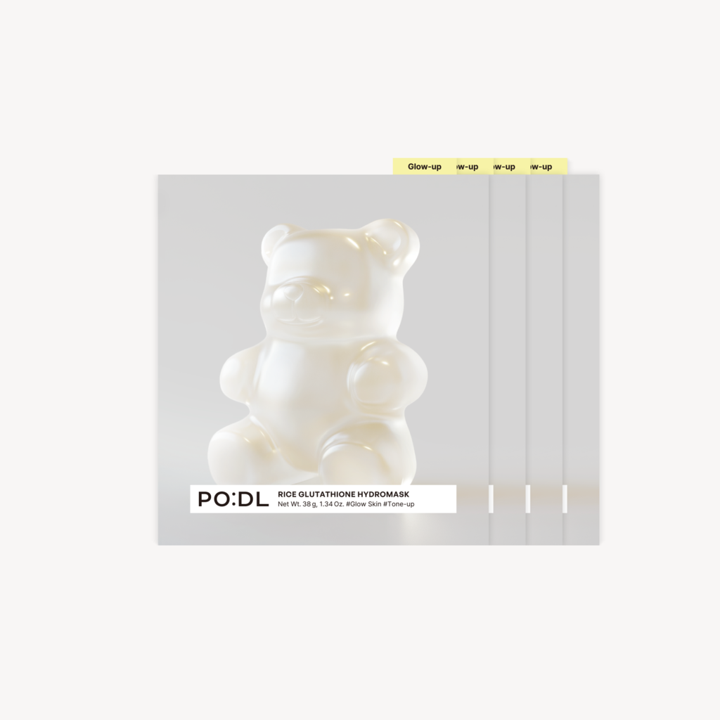 PO:DL 大米穀胱甘肽超能亮白水分面膜