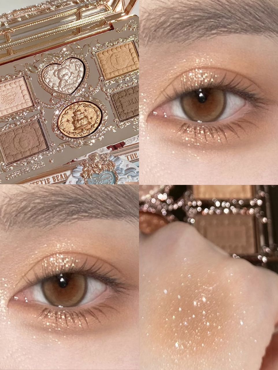 Flower Knows Sweet Bear Series 6-Color Eyeshadow Palette