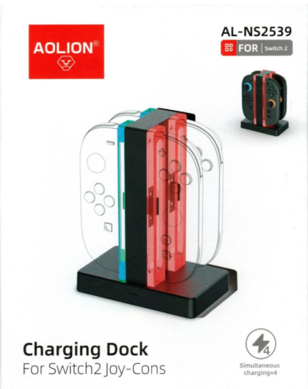 NS2 獅子王 Joy-Con 2 手把充電底座 黑 AL-NS2539
