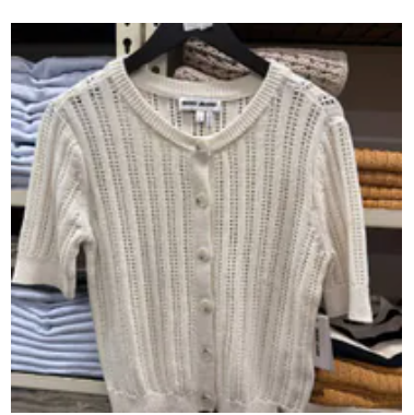 [S] DKNY IVORY KNIT CARDIGAN, DJ5R0684-IVY (SD1763)