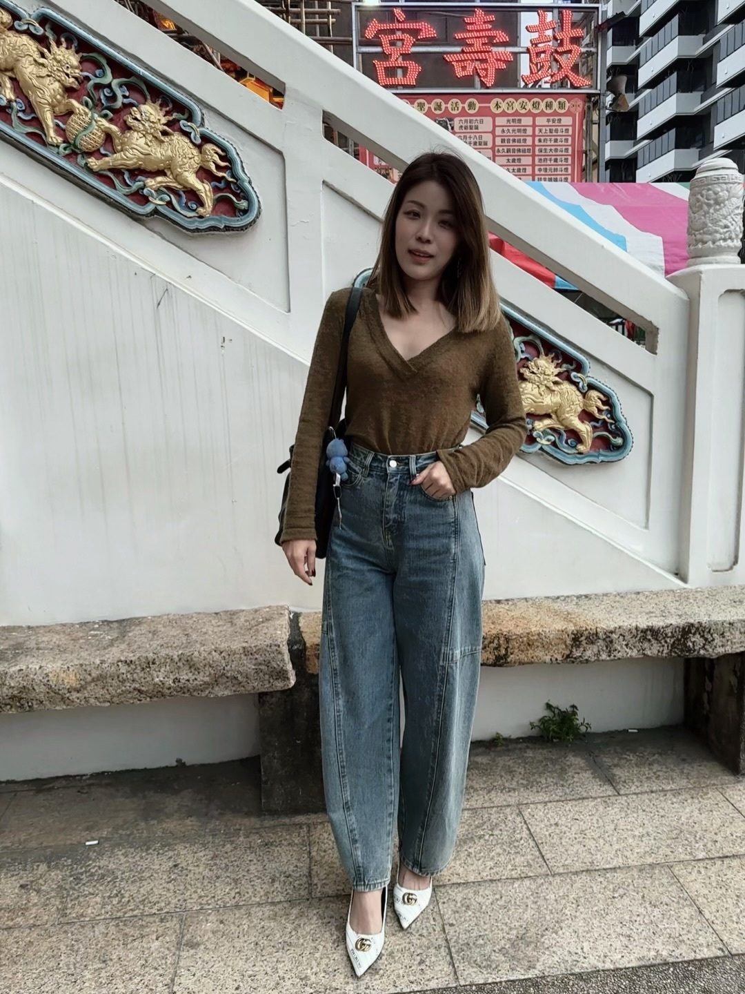 韓流必備! 解構 牛仔彎刀褲(4色)