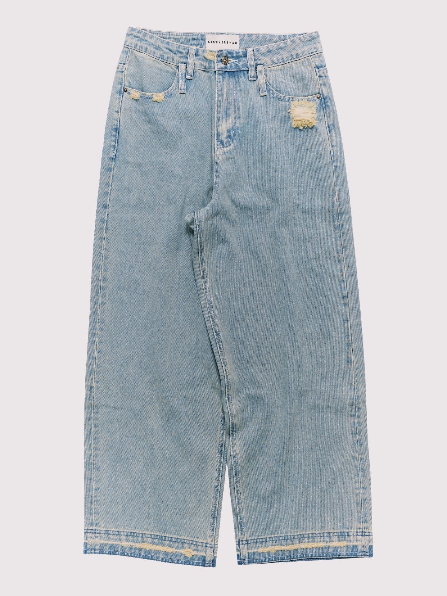 ANOWHEREMAN｜Baggy Denim Jeans Light Blue (Women)