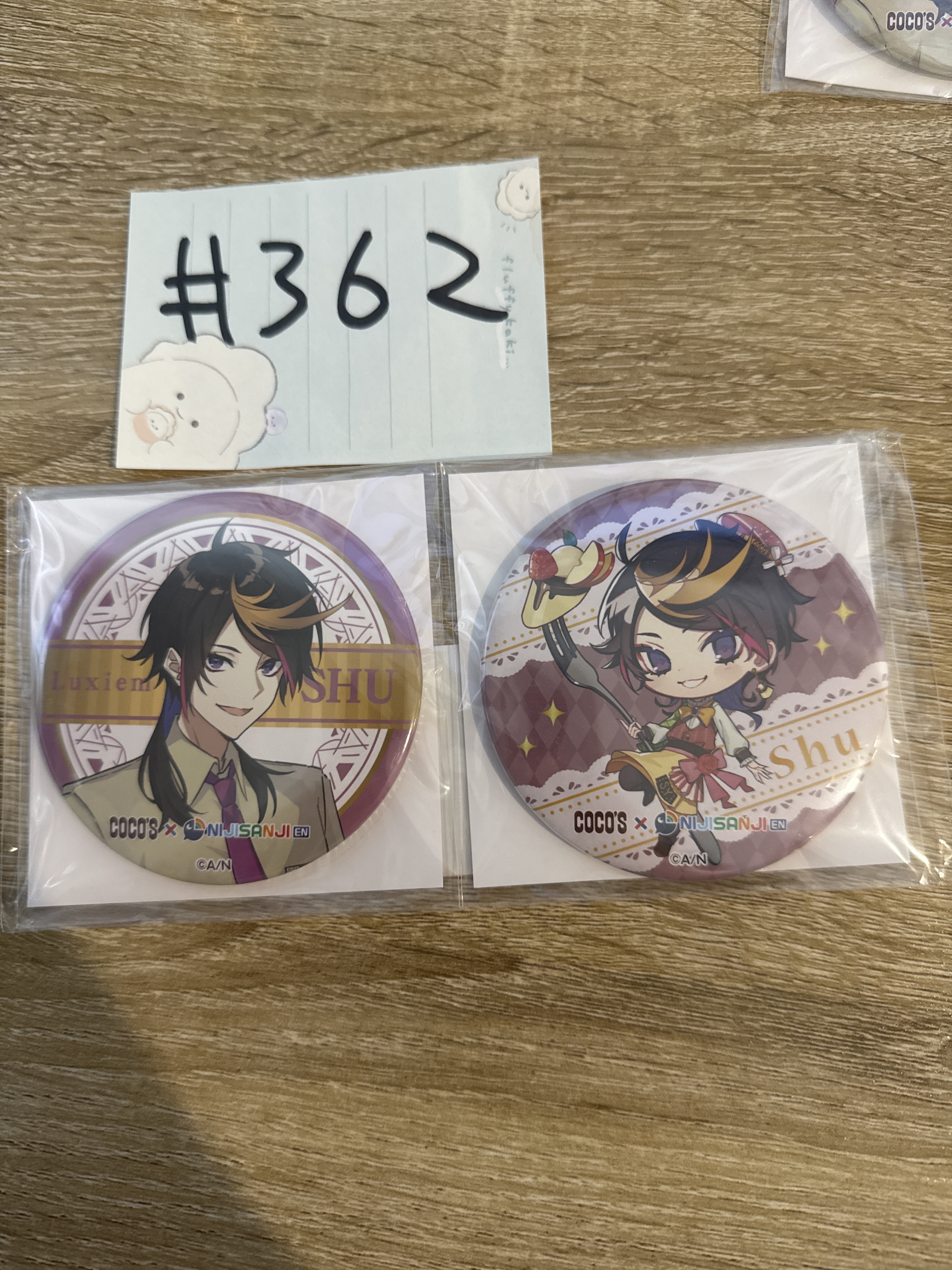 彩虹社  SHU 襟章 SET#362