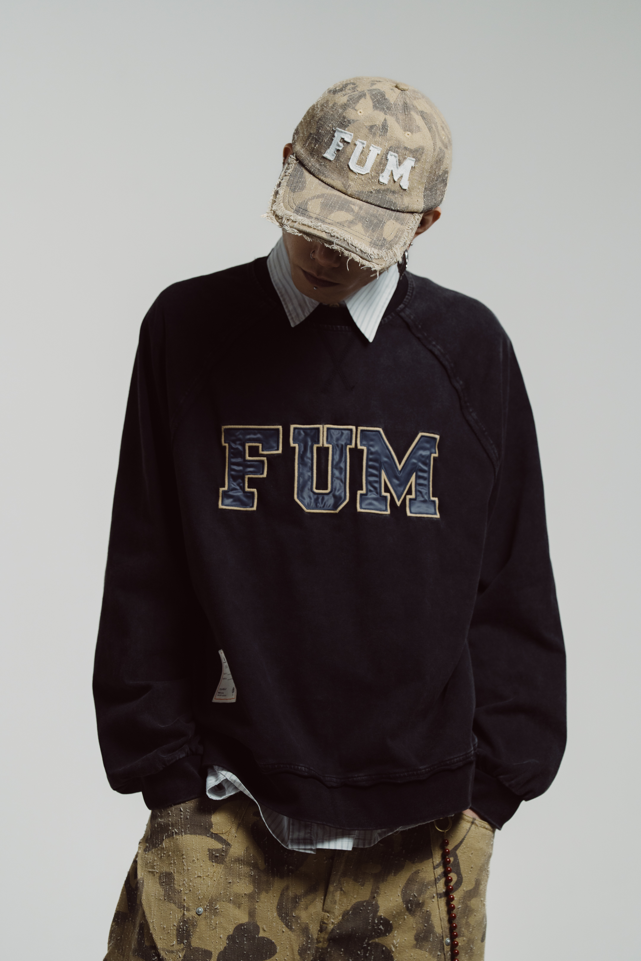 Fumble FUM貼布繡洗水衛衣