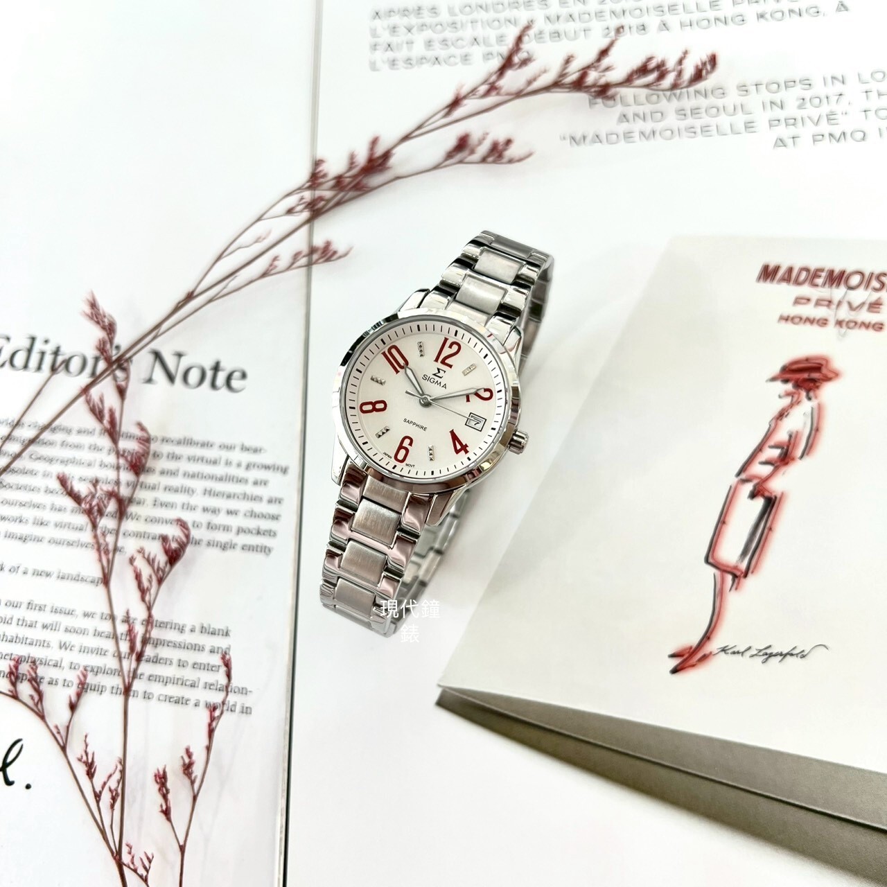 【SIGMA】簡約數字刻度 88023B-4 32mm  現代鐘錶