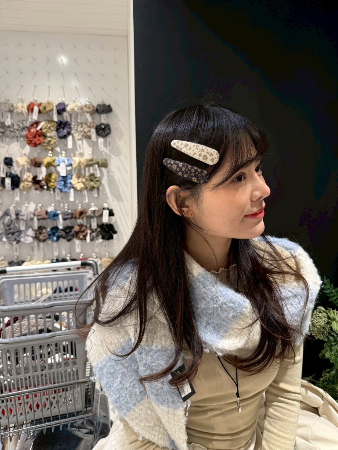 NU5501 小碎花布包髮夾 *特價* (充值購物金不適用)