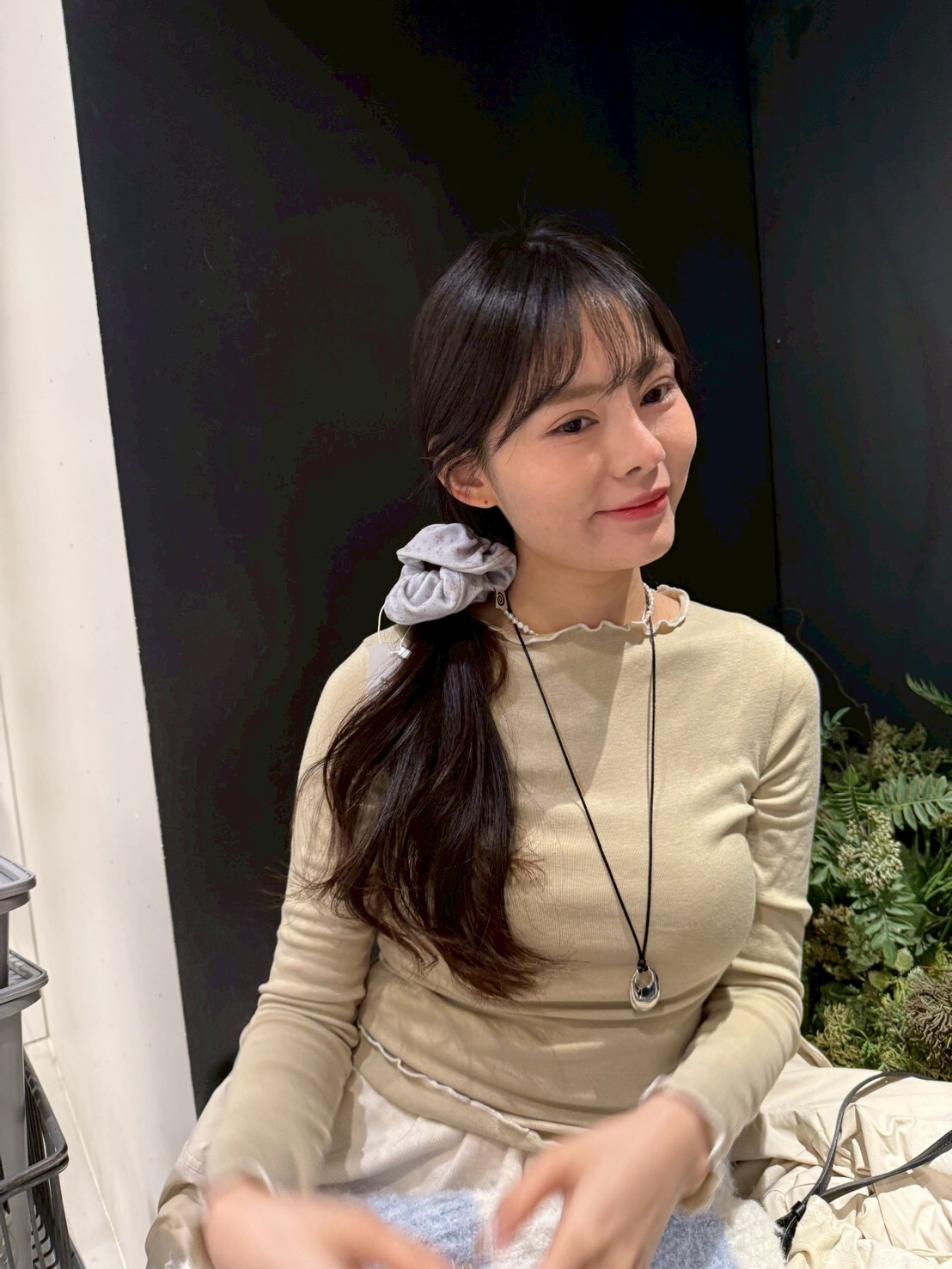 NU5504 碎花燈芯絨髮圈 *特價* (充值購物金不適用)