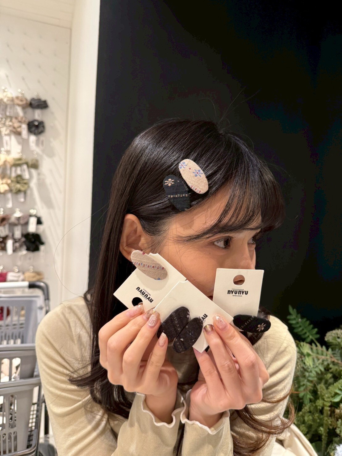 NU5514 斜紋雪花髮夾 *特價* (充值購物金不適用)