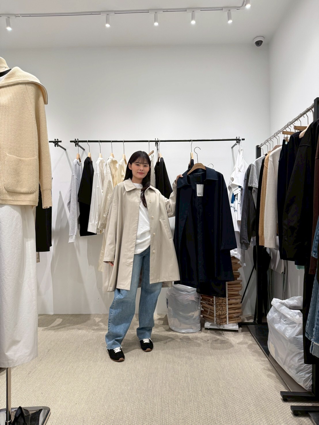 TS5508 隱扣長版外套 *特價* (優惠碼同充值購物金不適用)