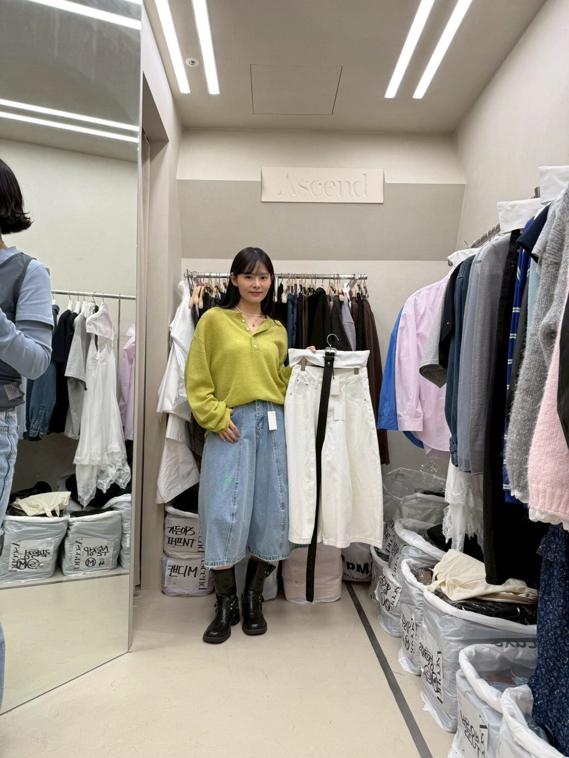 AC5511 南瓜6分牛仔褲 *特價* (充值購物金不適用)