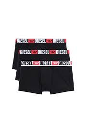Diesel Three-pack of all-over logo waist boxers【00ST3V0DDAI】