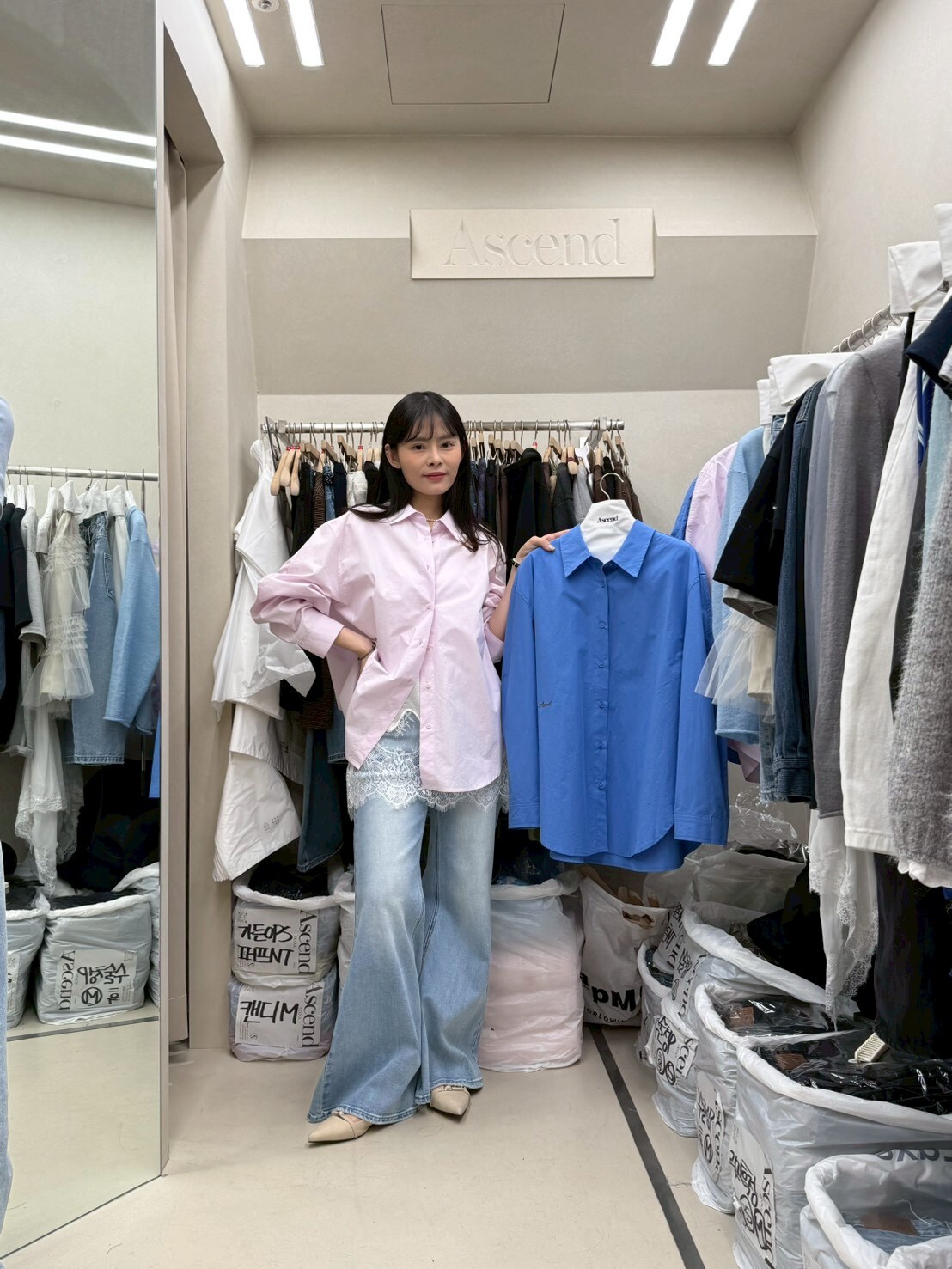 AC5506 小刺繡恤衫 *特價* (充值購物金不適用)