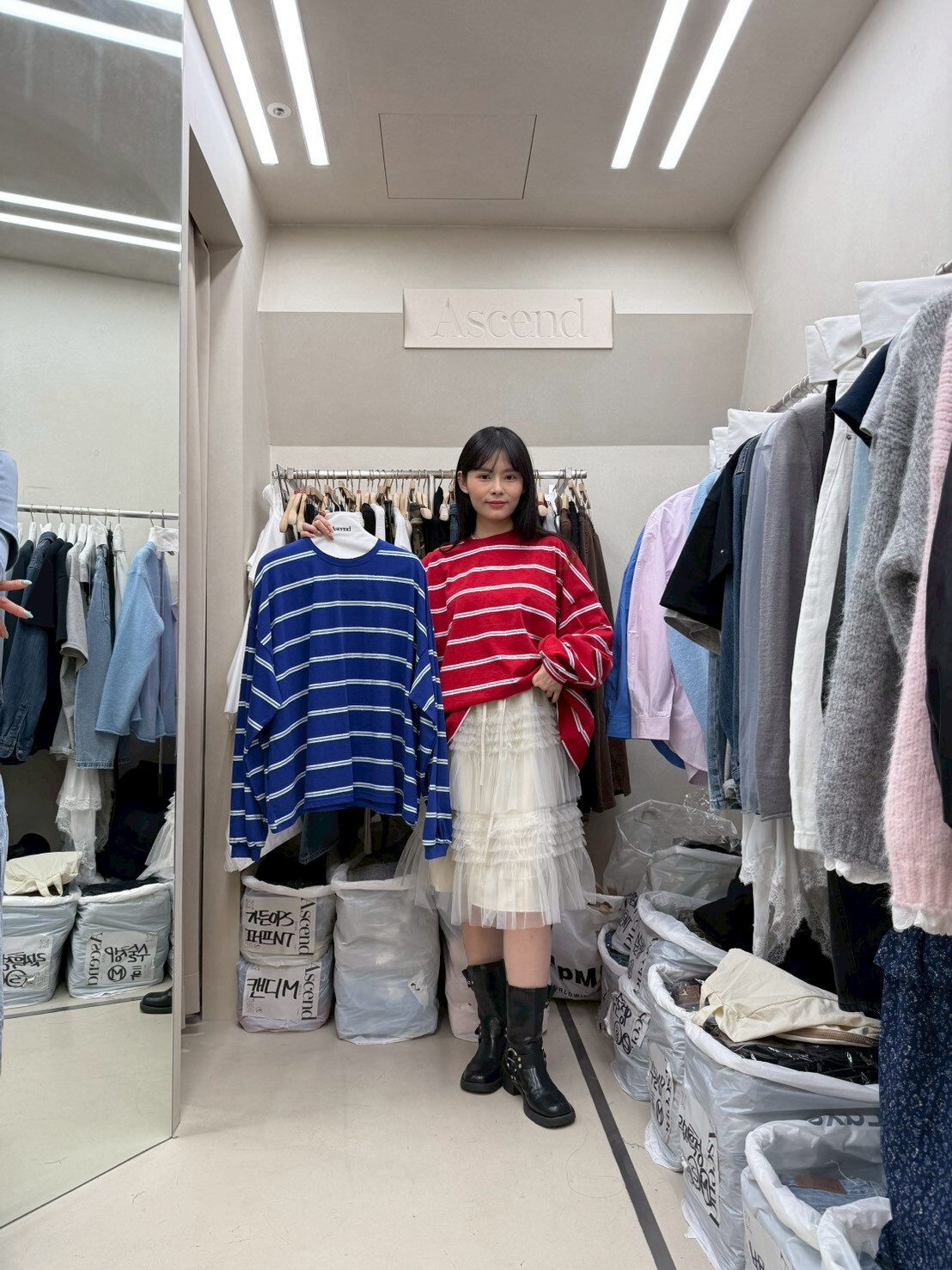 AC5518 大學條紋Tee *特價* (充值購物金不適用)