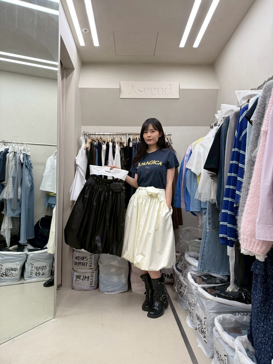 AC5521 腰包泡泡裙 *特價* (充值購物金不適用)