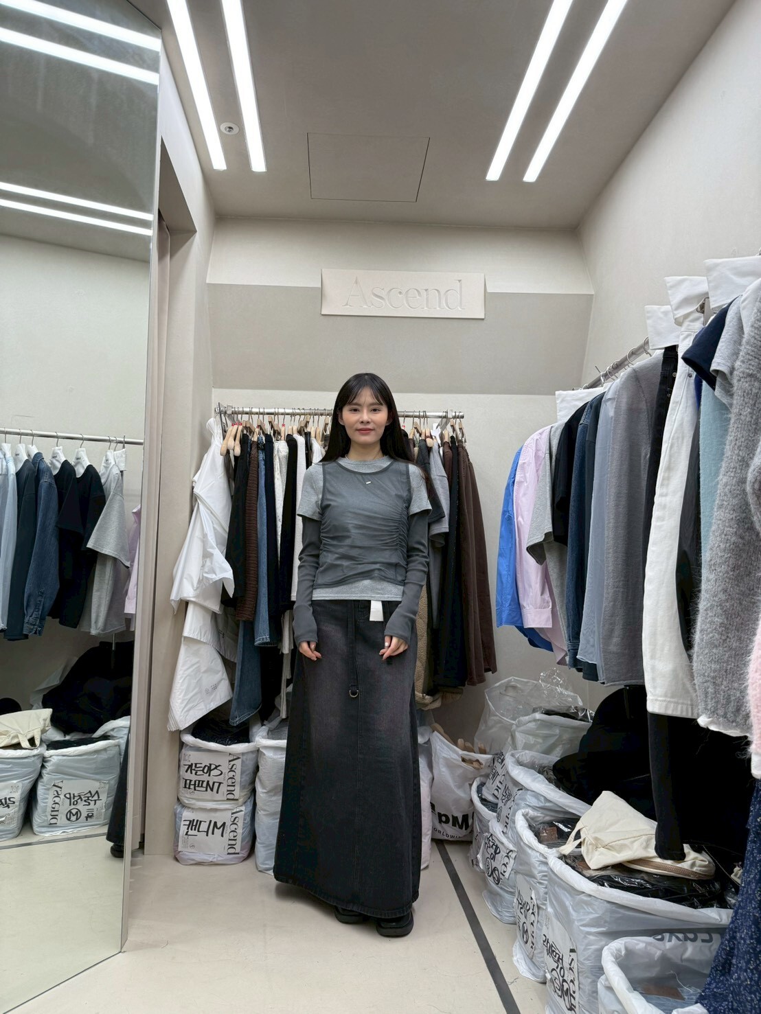 AC5527 假三件拼接Tee *特價* (充值購物金不適用)