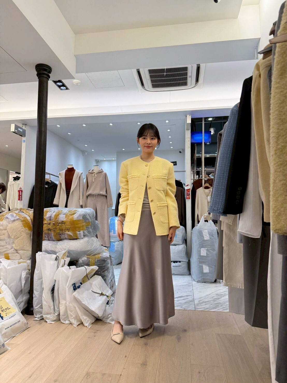 AY5501 小金扣四袋外套