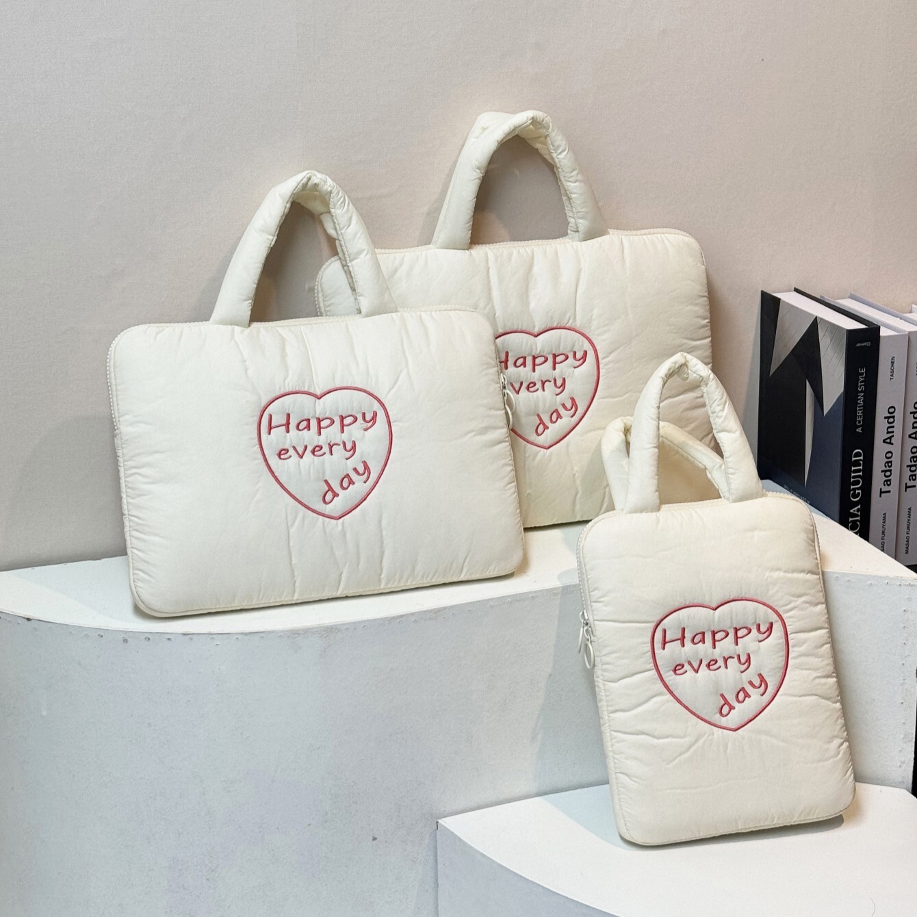 《6563》英文字愛心平板筆電電腦包