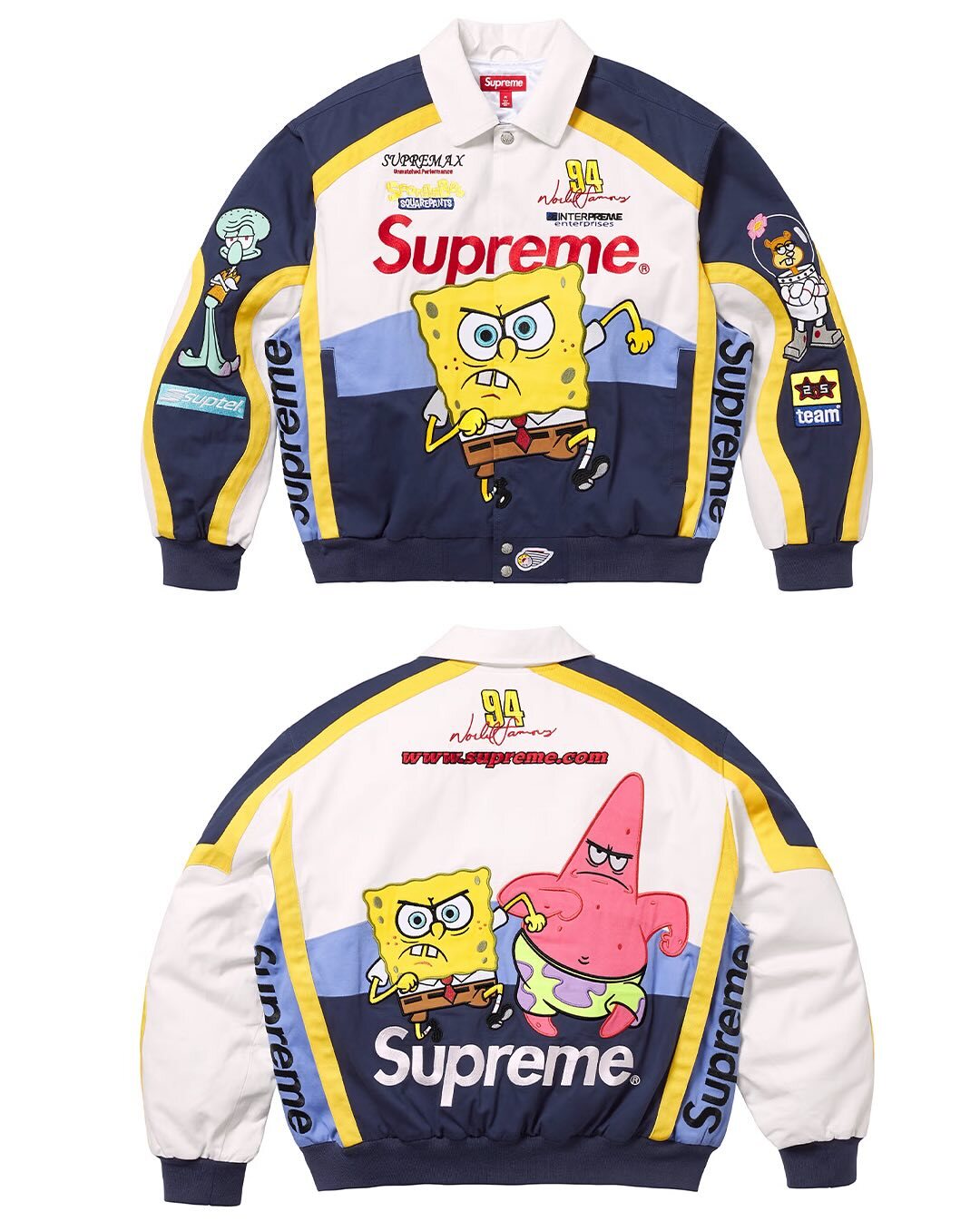 Supreme x SpongeBob 海綿寶寶 外套