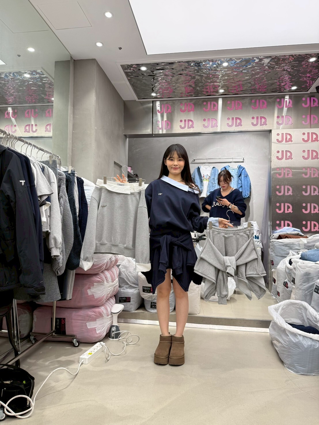 JQ5526 隨性打結短裙 *特價* (優惠碼同充值購物金不適用)