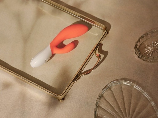 Lelo - Ina 3 兔耳震動棒 - 珊瑚色