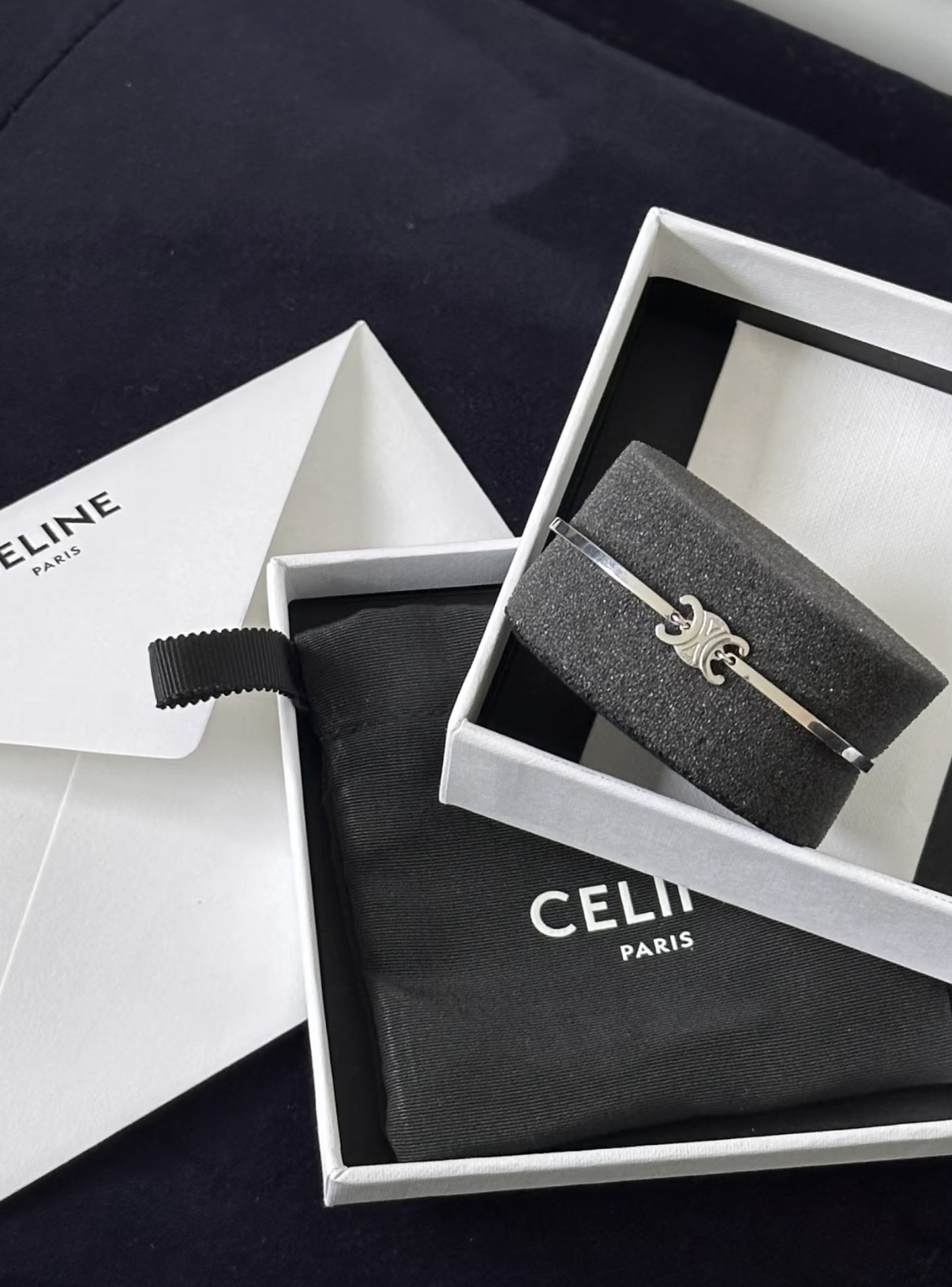 CELINE Triomphe Articulated Bracelet