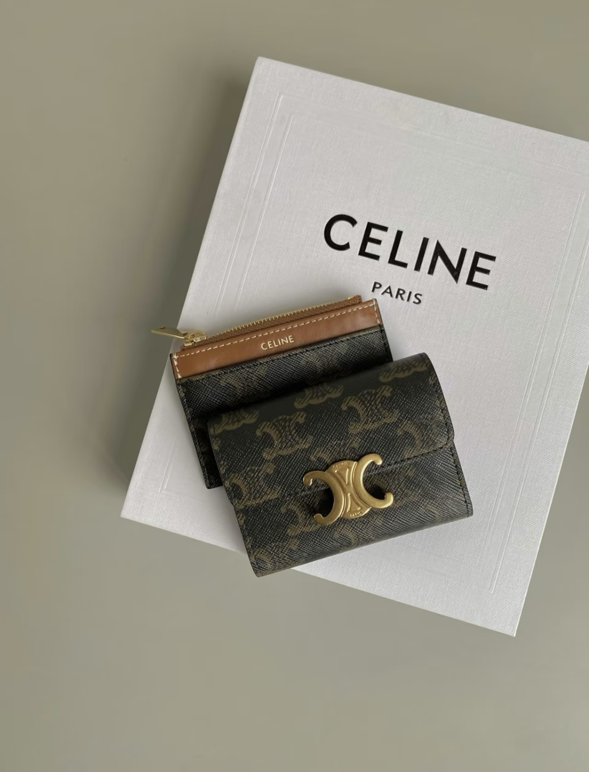 CELINE Compact Wallet with Coin