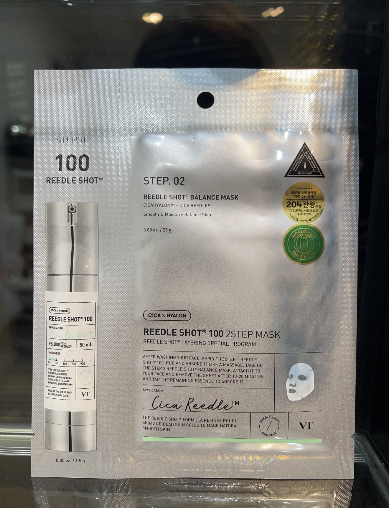 PT64  VT 微針精華100 2STEP  2步曲面膜 一片