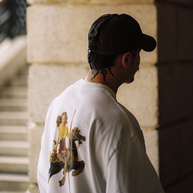 Club Stubborn Stubborn Is Sexy LS Tee (Yr Of Horse) - White