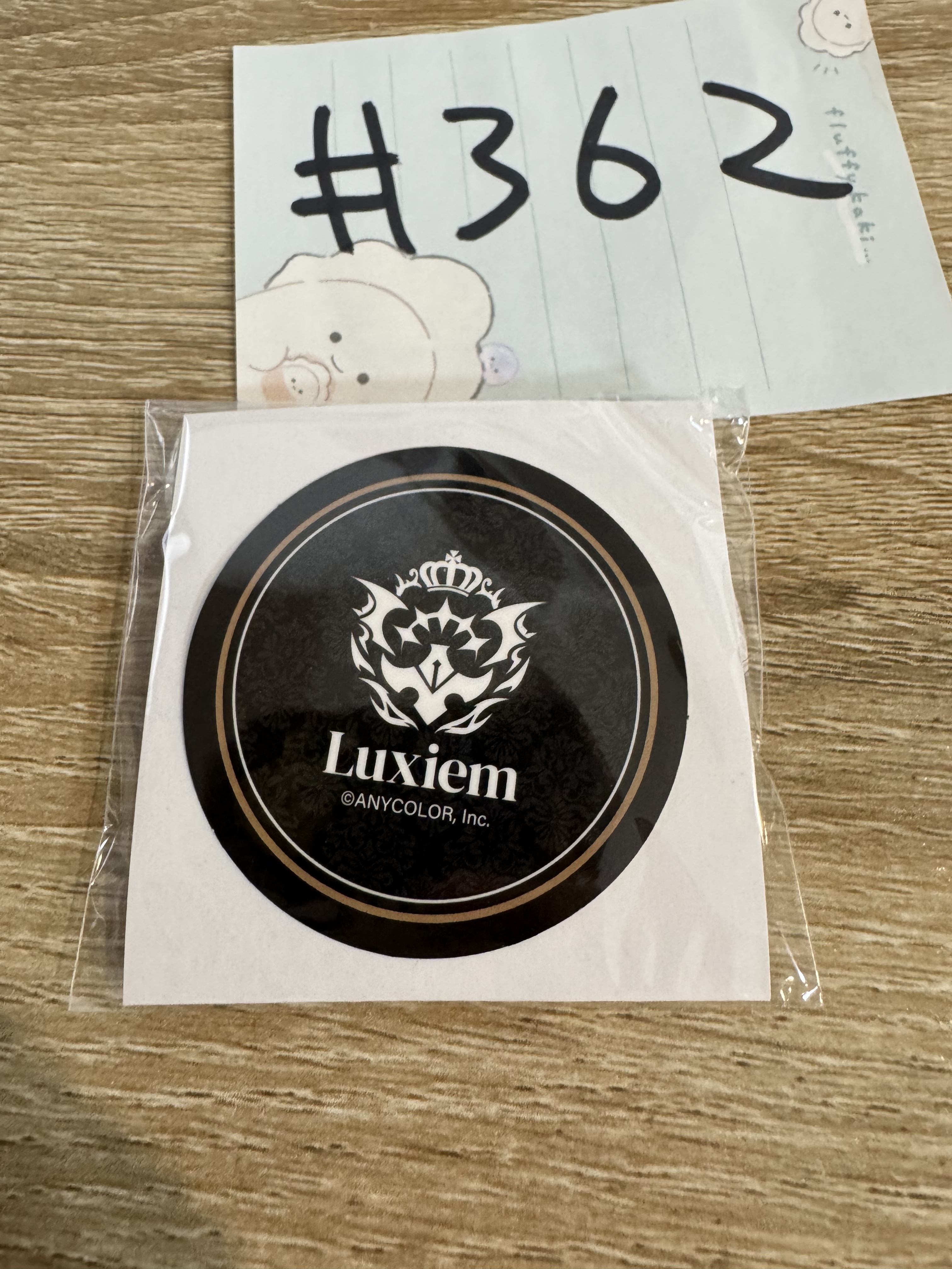 彩虹社  Luxiem 襟章 貼紙 SET #362