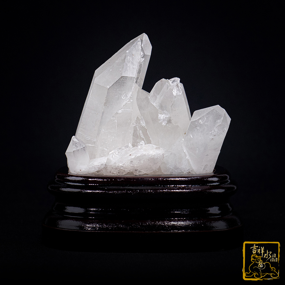 白水晶簇 386g 增強磁場