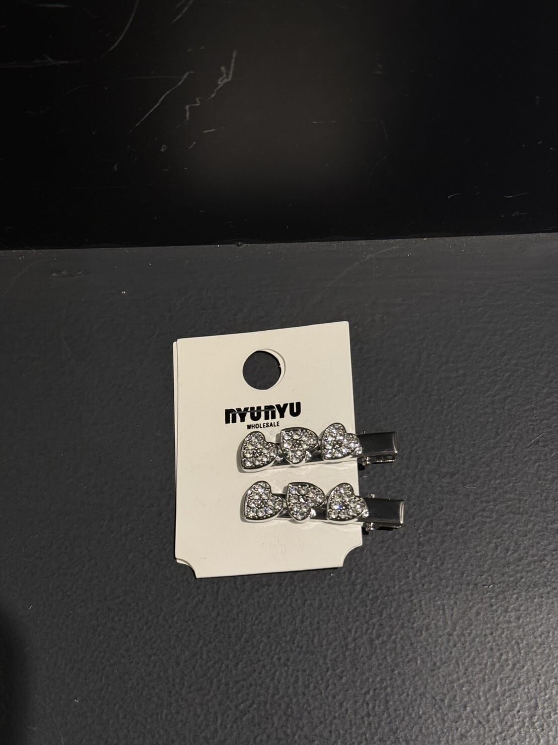 NU5543 金屬心心髮夾 *特價* (充值購物金不適用)