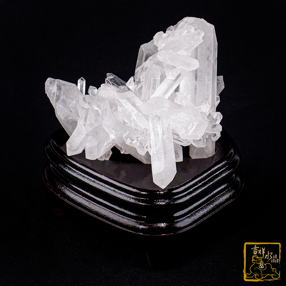 白水晶簇 651g 增強磁場