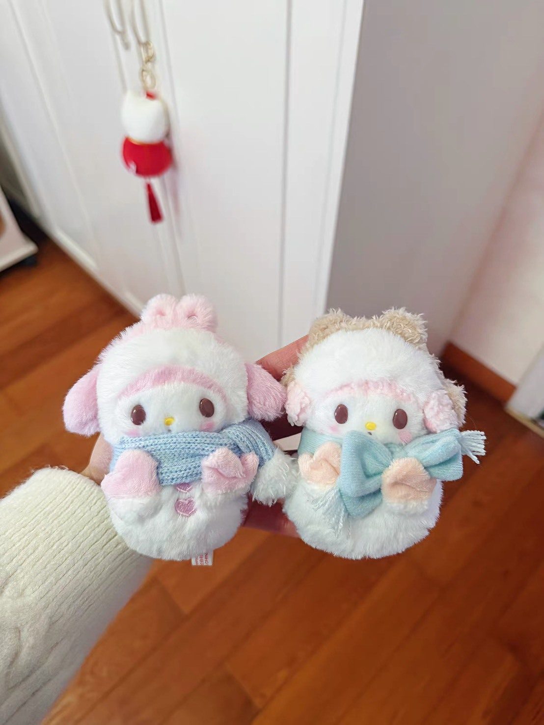 【預購】SANRIO 三麗鷗 堆雪人系列 毛絨公仔掛件 吊飾